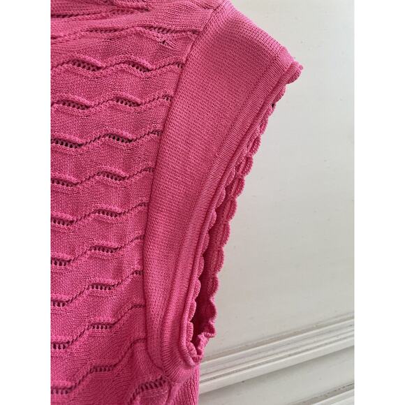 Pink French Connection Short Sleeve MIDI Dress Size 4 Form Fitting Bodycon - Picture 6 of 9